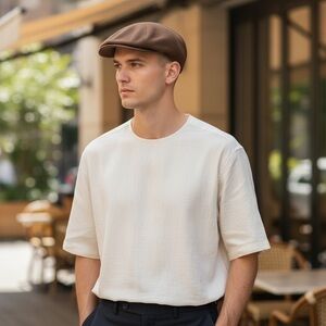 Vintage Kangol 504 Men's Brown Flat Cap L/XL